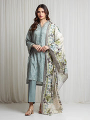 MERAK ZARI | Unstitched 3PC lawn EWU6M6-093-3P