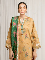 MERAK ZARI | Unstitched 3PC lawn EWU6M6-053-3P