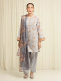 MERAK ZARI | Unstitched 3PC lawn -EWU6M6-045-3P