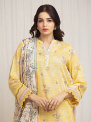 MERAK ZARI | Unstitched 3PC lawn EWU6M6-027-3P