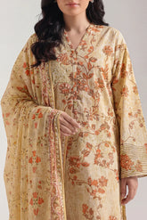 SAYA 3PC Printed Lawn | U05-25156-10BR