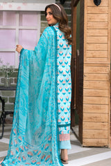 PERIDOT Lawn Embroidered 3PC | PR-545