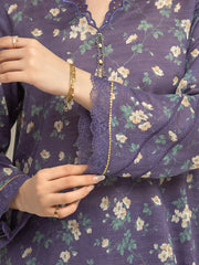 MERAK ZARI | Unstitched 3PC lawn EWU6M6-035-3P