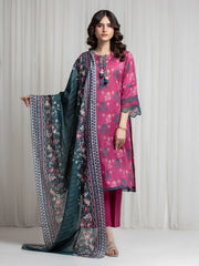 MERAK ZARI | Unstitched 3PC lawn EWU6M6-059-3P
