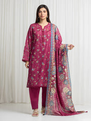 MERAK ZARI | Unstitched 3PC lawn EWU6M6-071-3P