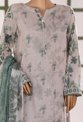 Mehak By HZ Textiles Embroidered 3PC Lawn Suit