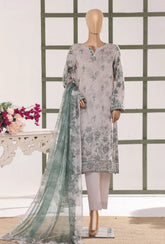 Mehak By HZ Textiles Embroidered 3PC Lawn Suit