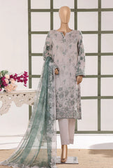 Mehak By HZ Textiles Embroidered 3PC Lawn Suit