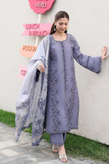 Premium Embroidered Mahnaz 3PC Unstitched Lawn By Rang Rasiya