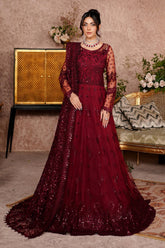 Luxury Embroidered Net Unstitched 3PC Suit By Maryams