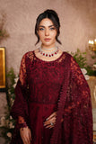 Luxury Embroidered Net Unstitched 3PC Suit By Maryams