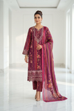 Original Stitched Binsaeed 3PC Embroidered Lawn Article 3