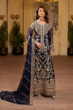 Luxury Embroidered Chiffon Unstitched 3PC Suit By Maryams