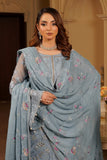 Luxury Embroidered Chiffon Unstitched 3PC Suit By Maryams