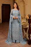 Luxury Embroidered Chiffon Unstitched 3PC Suit By Maryams