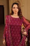 Luxury Embroidered Net Unstitched 3PC Suit By Maryams