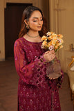Luxury Embroidered Chiffon Unstitched 3PC Suit By Maryams