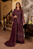 Luxury Embroidered Net Unstitched 3PC Suit By Maryams