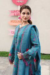Premium Embroidered Tina 3PC Unstitched Lawn By Rang Rasiya