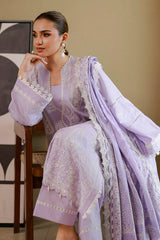 ZELLBURY ChikanKari Embroidered Shirt Shalwar Dupatta 3PC 4059