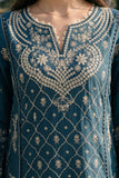 ZELLBURY | ChikanKari 3PC Embroidered Shirt Shalwar Dupatta