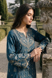 ZELLBURY | ChikanKari 3PC Embroidered Shirt Shalwar Dupatta