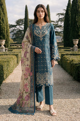 ZELLBURY | ChikanKari 3PC Embroidered Shirt Shalwar Dupatta