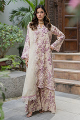 ZELLBURY ChikanKari Embroidered Shirt Shalwar Dupatta 3PC 4064