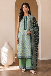 ZELLBURY | Printed Cotton 2PC Shirt Dupatta 0001