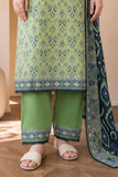 ZELLBURY | Printed Cotton 2PC Shirt Dupatta 0001