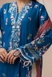 Zellbury 3PC Embroidered Shirt Shalwar Dupatta 0455