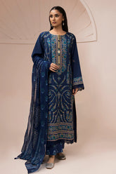 Zellbury 3PC Embroidered Shirt Shalwar Dupatta 0650