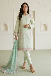 Zellbury 3PC Embroidered Shirt Shalwar Dupatta 0653