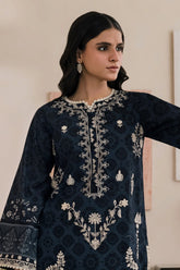 Zellbury 3PC Embroidered Shirt Shalwar Dupatta 0710