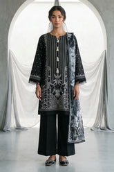 Zellbury 3PC Embroidered Shirt Shalwar Dupatta 1167