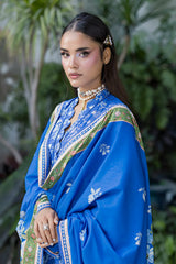 ZELLBURY ChikanKari Embroidered Shirt Shalwar Dupatta 3PC 4079