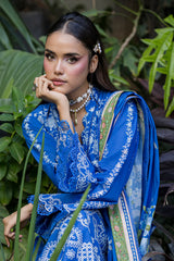 ZELLBURY ChikanKari Embroidered Shirt Shalwar Dupatta 3PC 4079