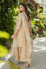ZELLBURY ChikanKari Embroidered Shirt Shalwar Dupatta 3PC 4081