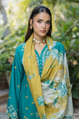 ZELLBURY ChikanKari Embroidered Shirt Shalwar Dupatta 3PC 4083
