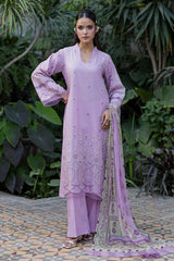 ZELLBURY ChikanKari Embroidered Shirt Shalwar Dupatta 3PC 4085
