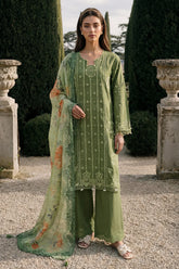 ZELLBURY | ChikanKari 3PC Embroidered Shirt Shalwar Dupatta