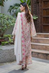 ZELLBURY ChikanKari Embroidered Shirt Shalwar Dupatta 3PC 4096