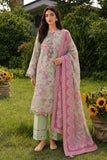 ZELLBURY | ChikanKari 3PC Embroidered Shirt Shalwar Dupatta