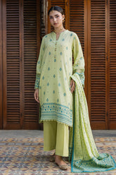 Zellbury 3PC Jacquard Shirt Shalwar Dupatta 0859