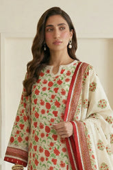 ZELLBURY | Printed Lawn 3PC 1084