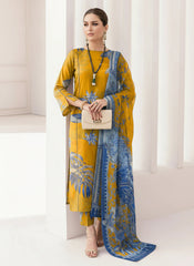 Sunlit Sapphire Unstitched 3PC Lawn By House Of Lala