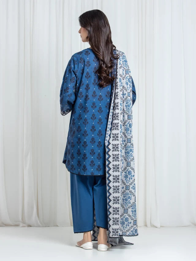 ALLURE | Unstitched 3PC Khaddar - EWU6A3-37075-3P
