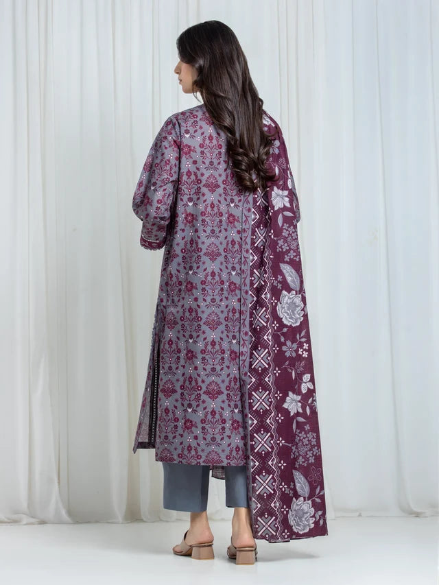 ALLURE | Unstitched 3PC Khaddar - EWU6A3-37055-3P