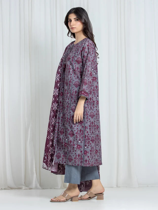 ALLURE | Unstitched 3PC Khaddar - EWU6A3-37055-3P