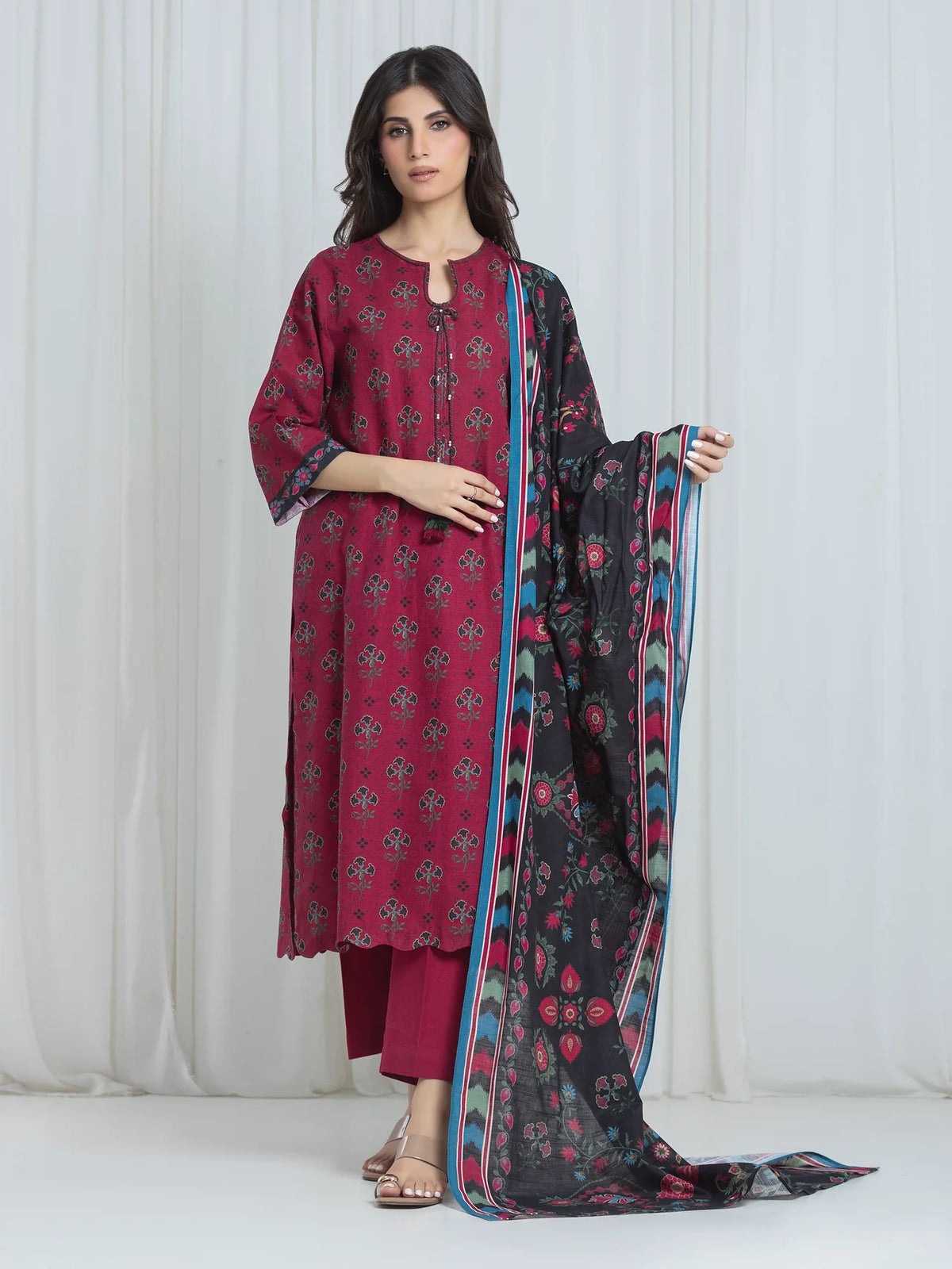 ALLURE | Unstitched 3PC Khaddar - EWU6A3-37069-3P